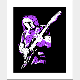 Rock Guitar Player Posters and Art